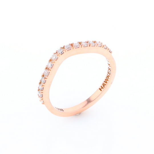 Rose Gold Diamond Wedding Band