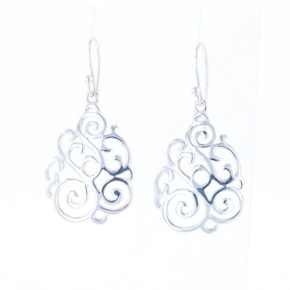 Drop Dangle Swirl Fishhook Earrings