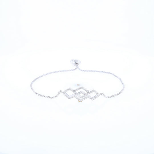 Bypass Diamond Bolo Bracelet