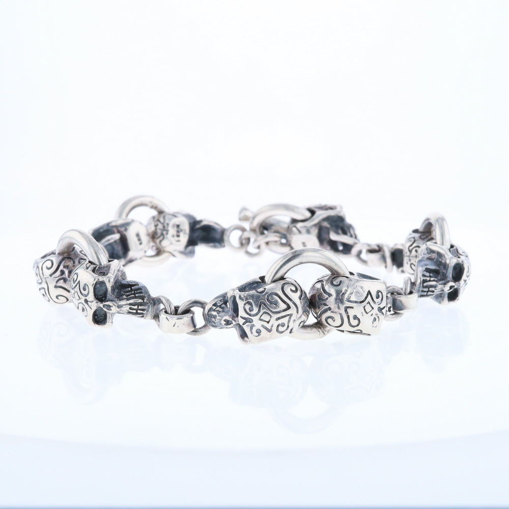 Silver Skull Bracelet