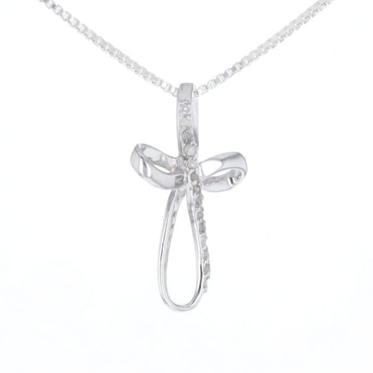 Open Loop Cross Necklace