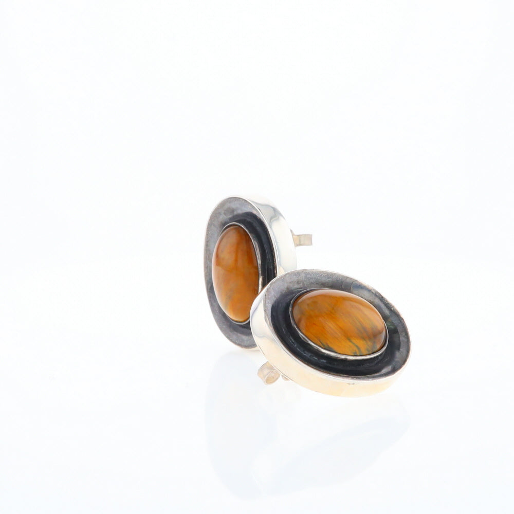 Native Brown Tigers Eye Earrings