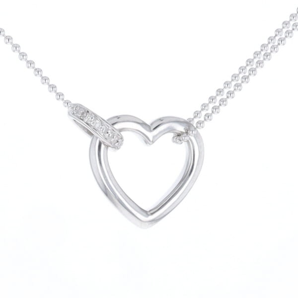 Diamond Clip Heart Necklace