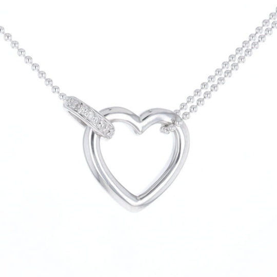 Diamond Clip Heart Necklace