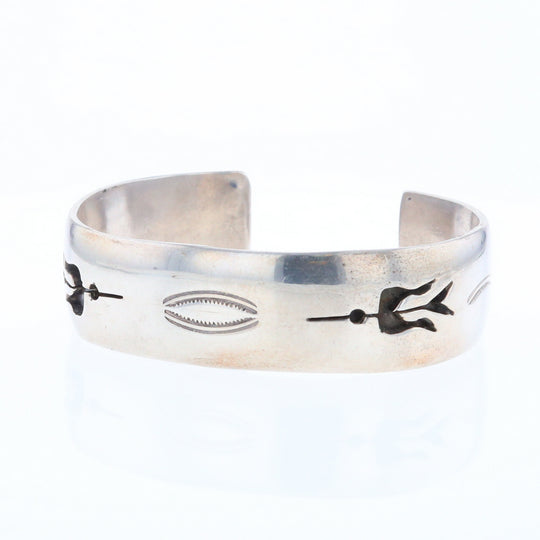 Native Silver Bird Cuff Bracelet