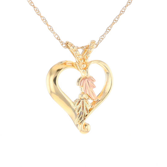 Black Hills Gold Open Heart Necklace