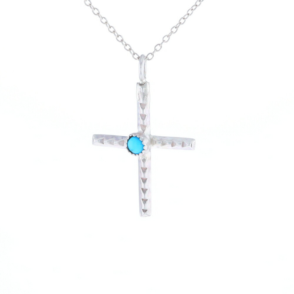 Native Turquoise Cross Necklace