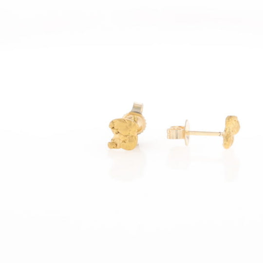 Natural Gold Nugget Earrings