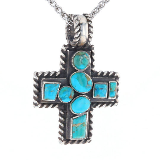 Turquoise Cross Pendant