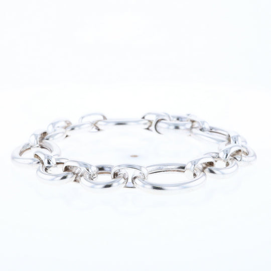 Sterling Silver Open Cable Link Bracelet