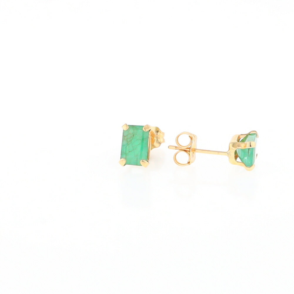 Emerald Stud Earrings