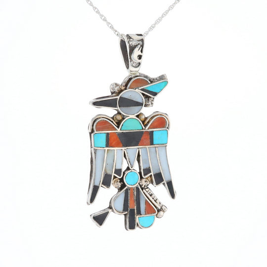 Native Multi-Stone Thunderbird Pendant