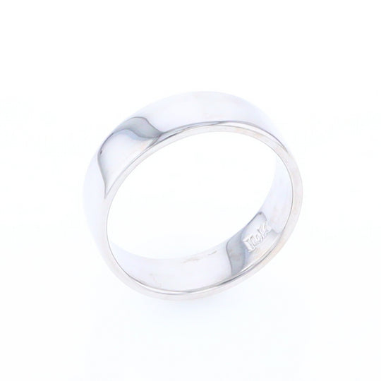 White Gold Wedding Band