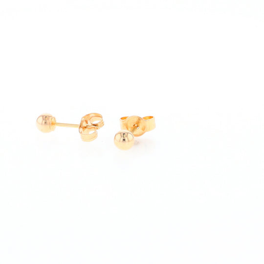 Gold Ball Stud Earrings