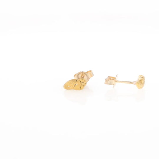 Natural Gold Nugget Stud Earrings