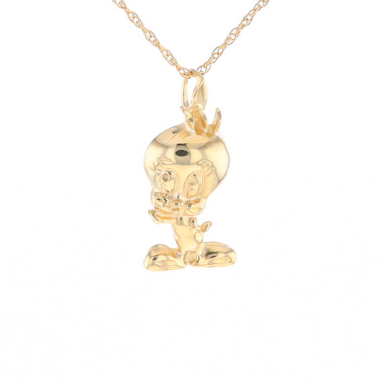 Gold Tweety Bird Pendant