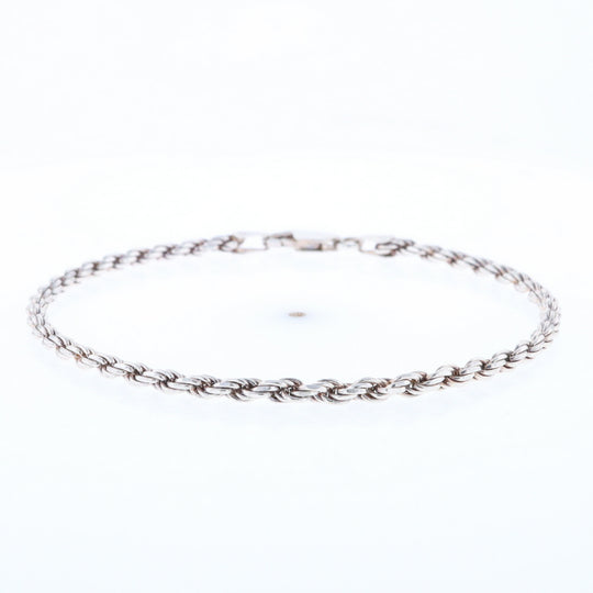 Silver Rope Bracelet