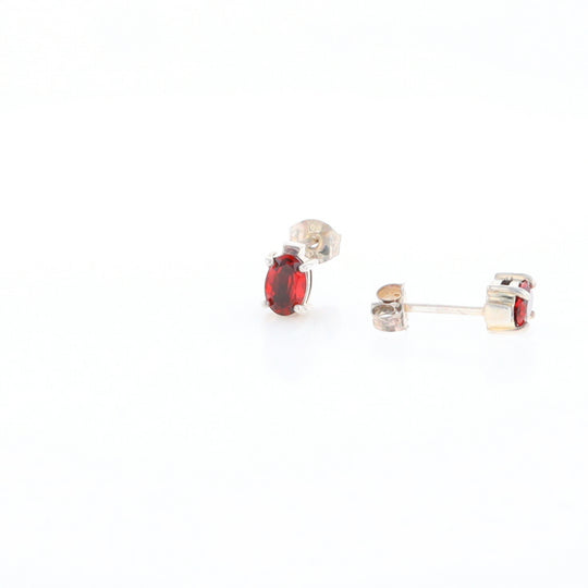 Garnet Stud Earrings