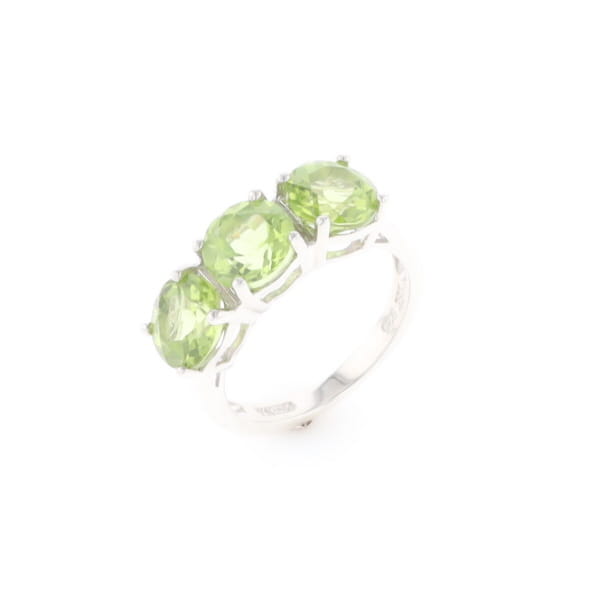 Triple Peridot Ring