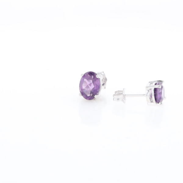 Amethyst Stud Earrings
