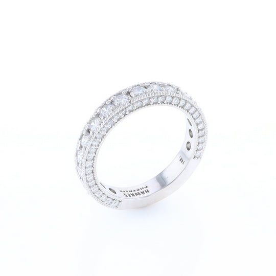 Diamond Encrusted Wedding Band