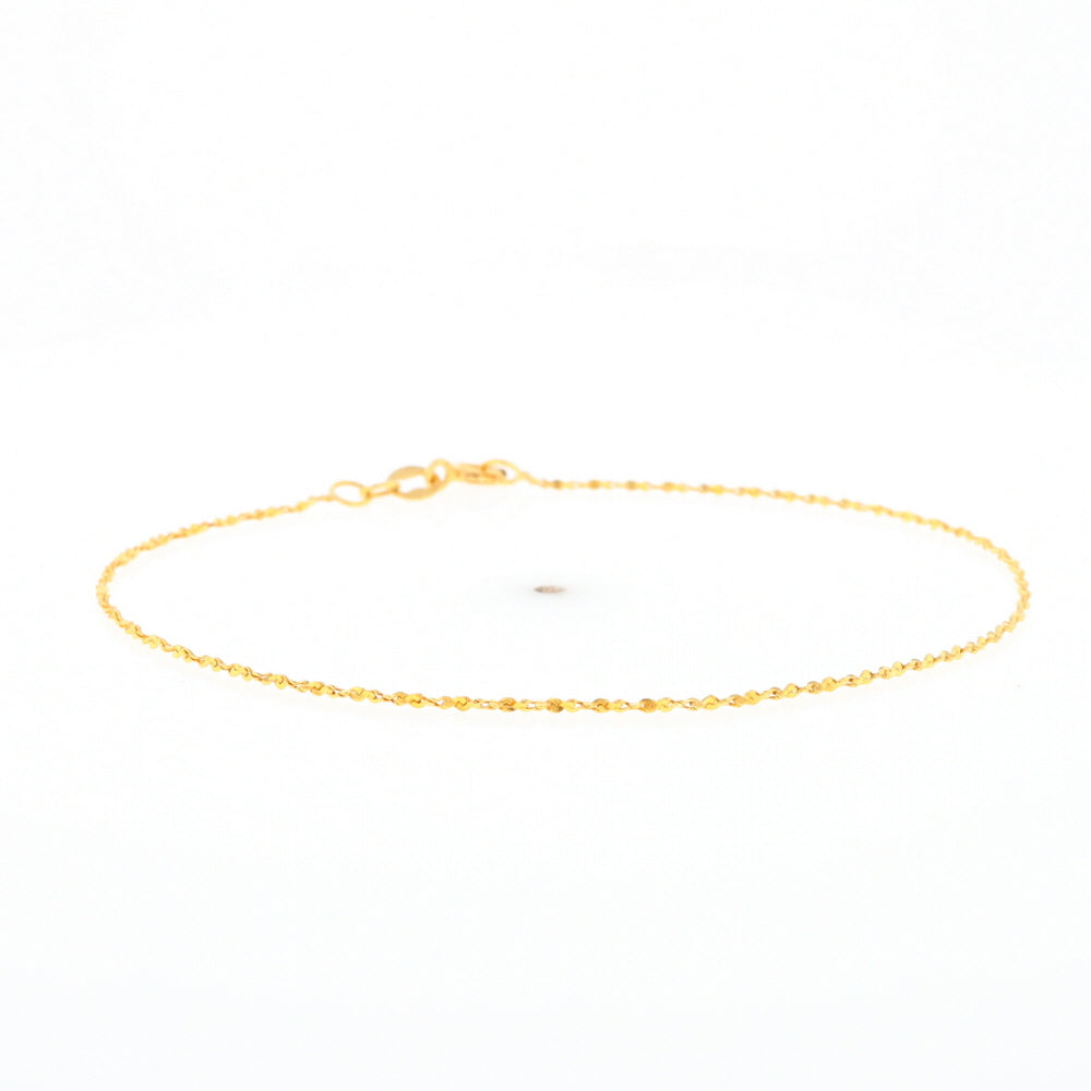 Gold Twist S Link Bracelet