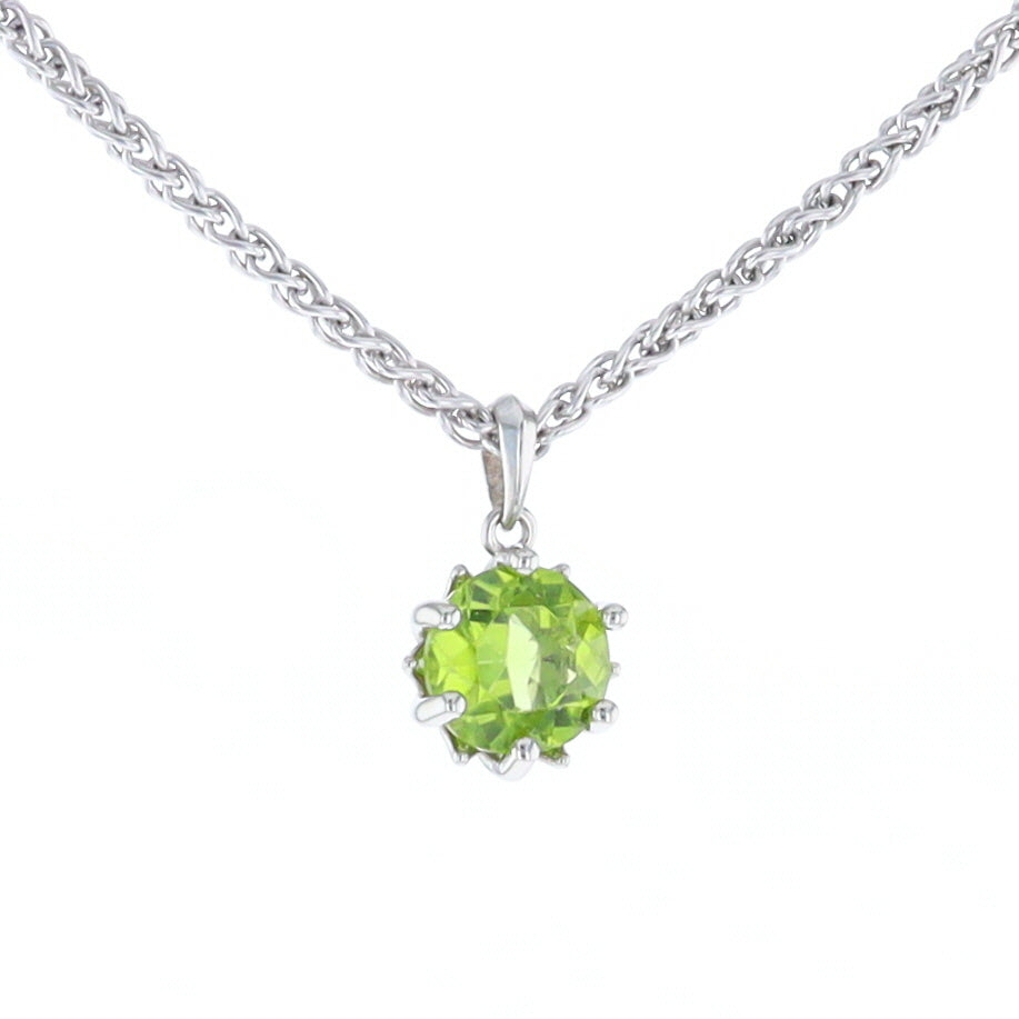 Solitaire Peridot Tulip Pendant