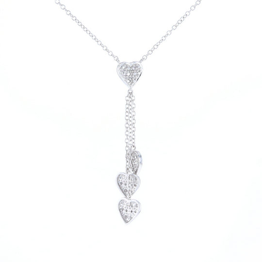 14K Triple Heart Necklace