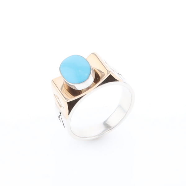 Bezel Set Turquoise Ring