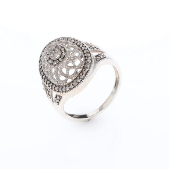Open Work Filigree Design Ring