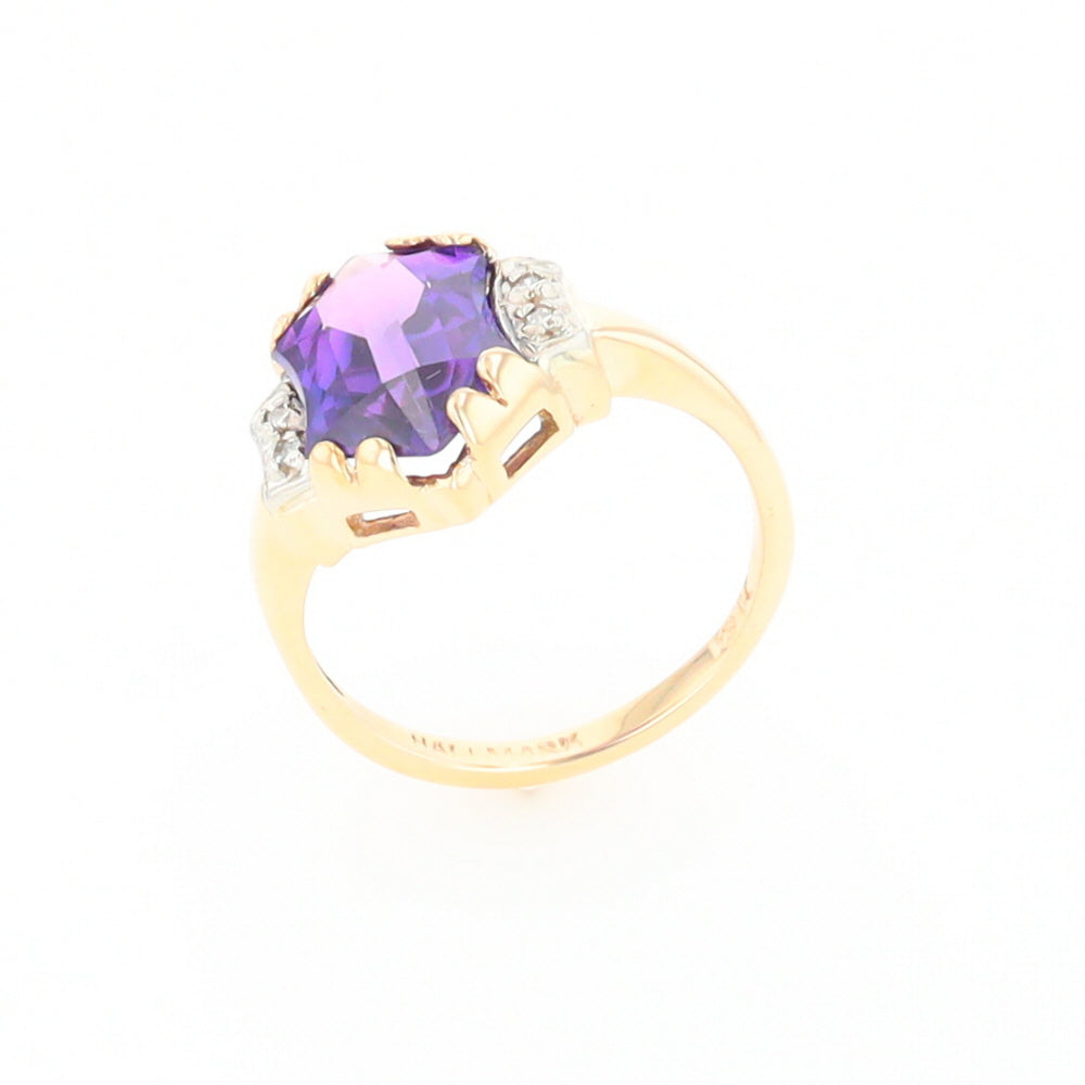 Vintage Hexagon Sapphire Ring