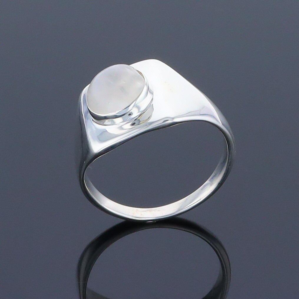 Bezel Moonstone Ring