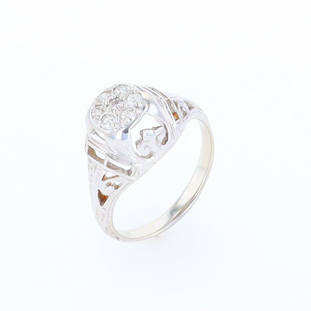 Vintage Cluster Diamond Ring