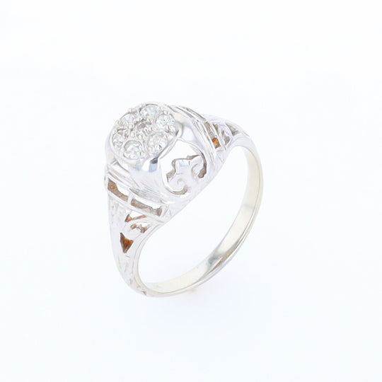 Vintage Cluster Diamond Ring