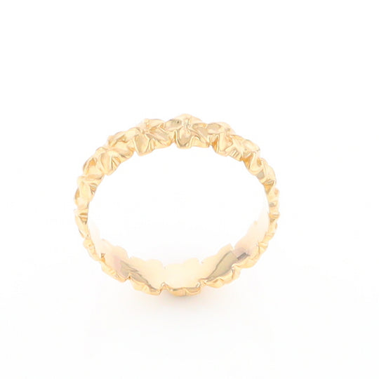 Gold Flower Eternity Ring