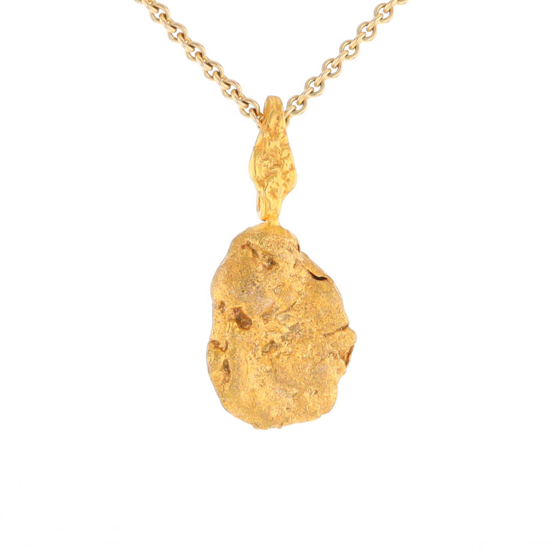 20K Natural Gold Nugget Pendant