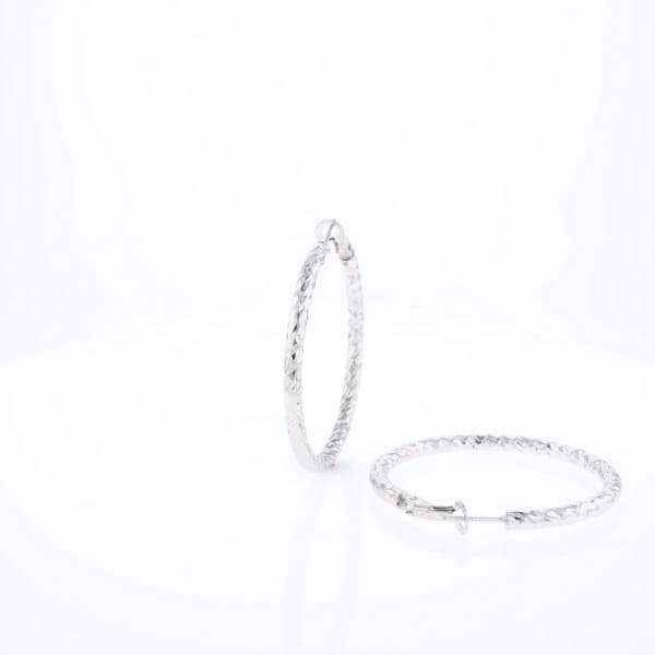 Diamond Cut Hoops
