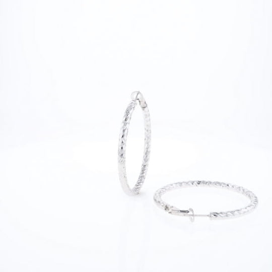 Diamond Cut Hoops