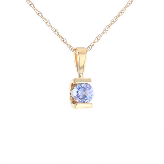 Solitaire Tanzanite Pendant