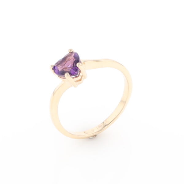 Heart Amethyst Ring