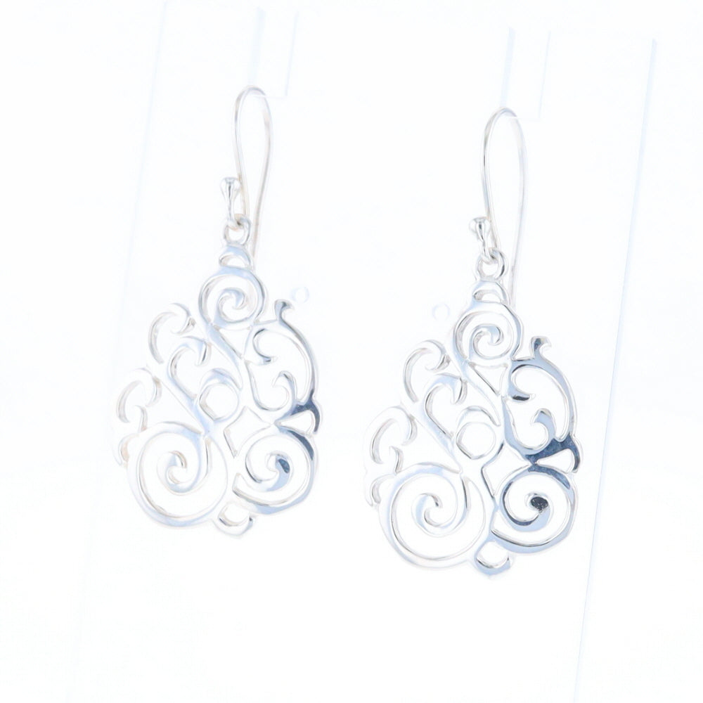 Drop Dangle Swirl Fishhook Earrings