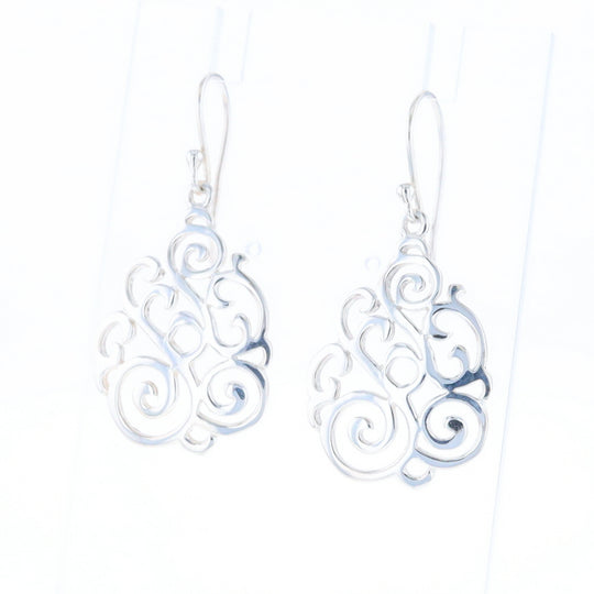 Drop Dangle Swirl Fishhook Earrings