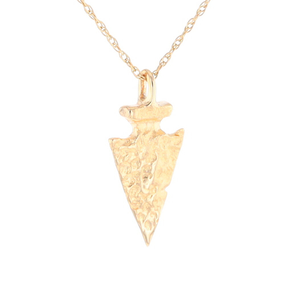 Gold Arrowhead Pendant