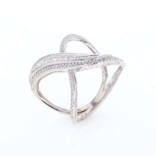 Dramatic Bypass Diamond Ring