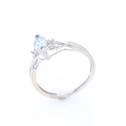 Marquise Blue Topaz Ring