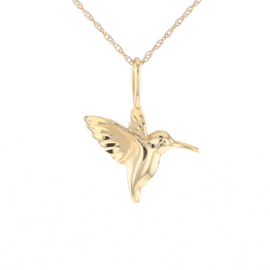 Gold Hummingbird Charm