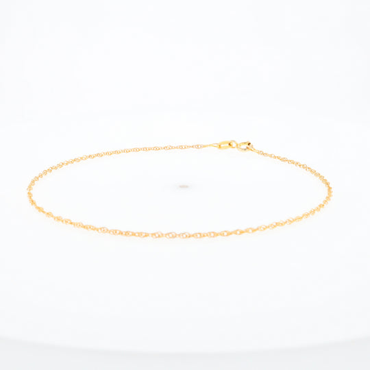 Gold Singapore Anklet