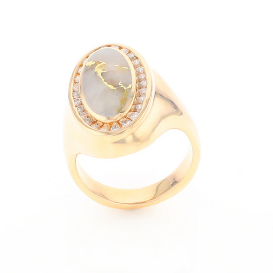 Gold Quartz Ring Lady’s