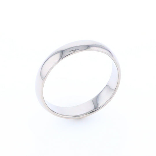 White Gold Standard Fit Wedding Band