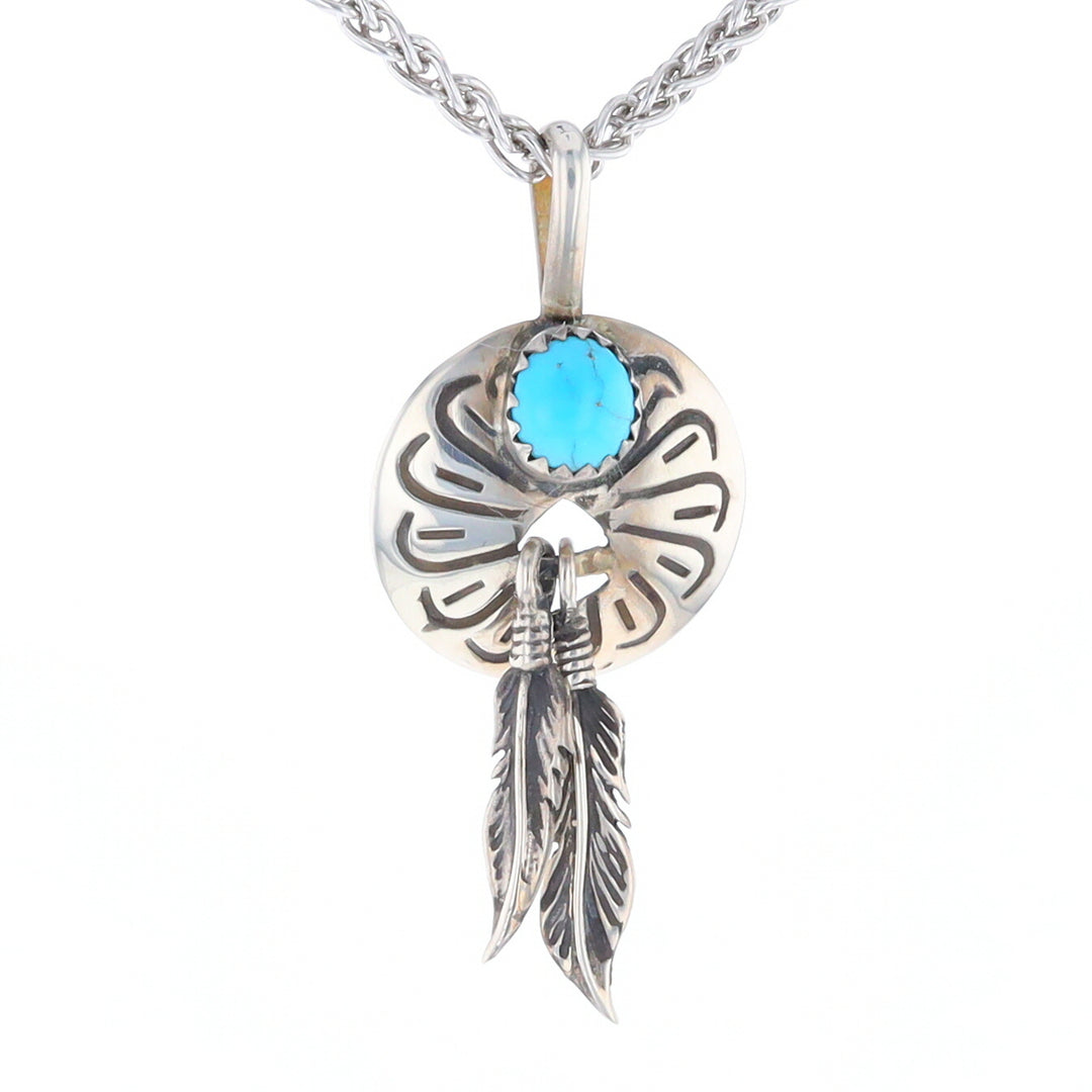 Turquoise Dream Catcher Pendant